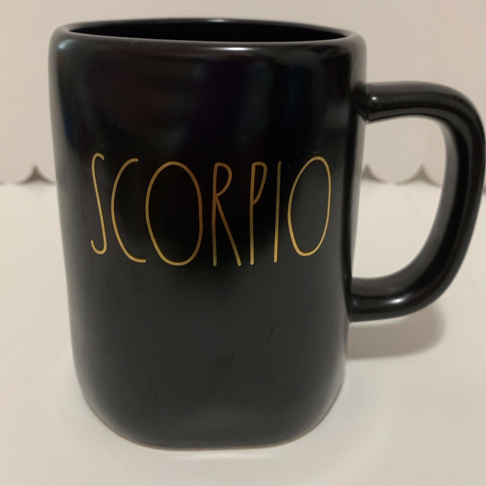 Rae Dunn Black and Gold Scorpio Mug